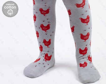 Chicken tights 1-8 YEARS, for baby toddler girls