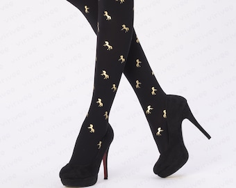 Lot De 3 Collants En Coton NEXT – Motifs Licorne Et Rayures – Doux, Confortables, Lavage Machine