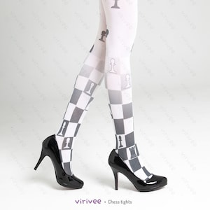 Schaakpanty&#39;s voor dames in S-4XL, kleding in grote maten, cadeaukunst voor schaakliefhebbers