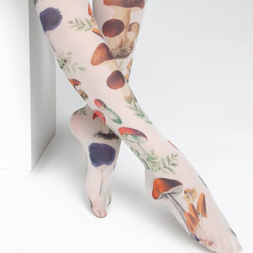 Black Tights Bow 60s Retro Stockings 