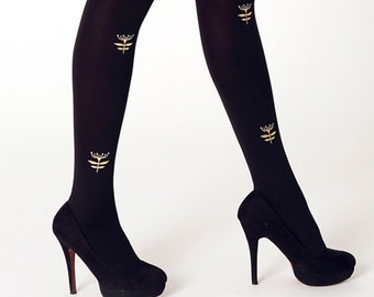 Golden flower tights