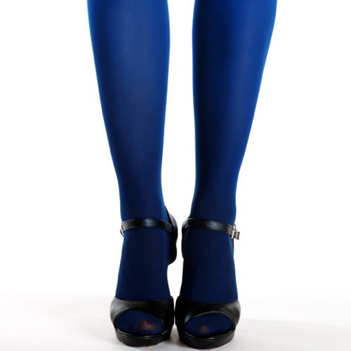 Ombre Tights for Women Blue-black Blue Pantyhose Cool - Etsy