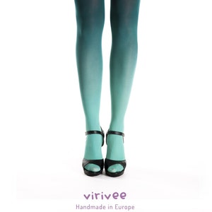 Ombre Tights Teal for Cosplay Costume - Etsy