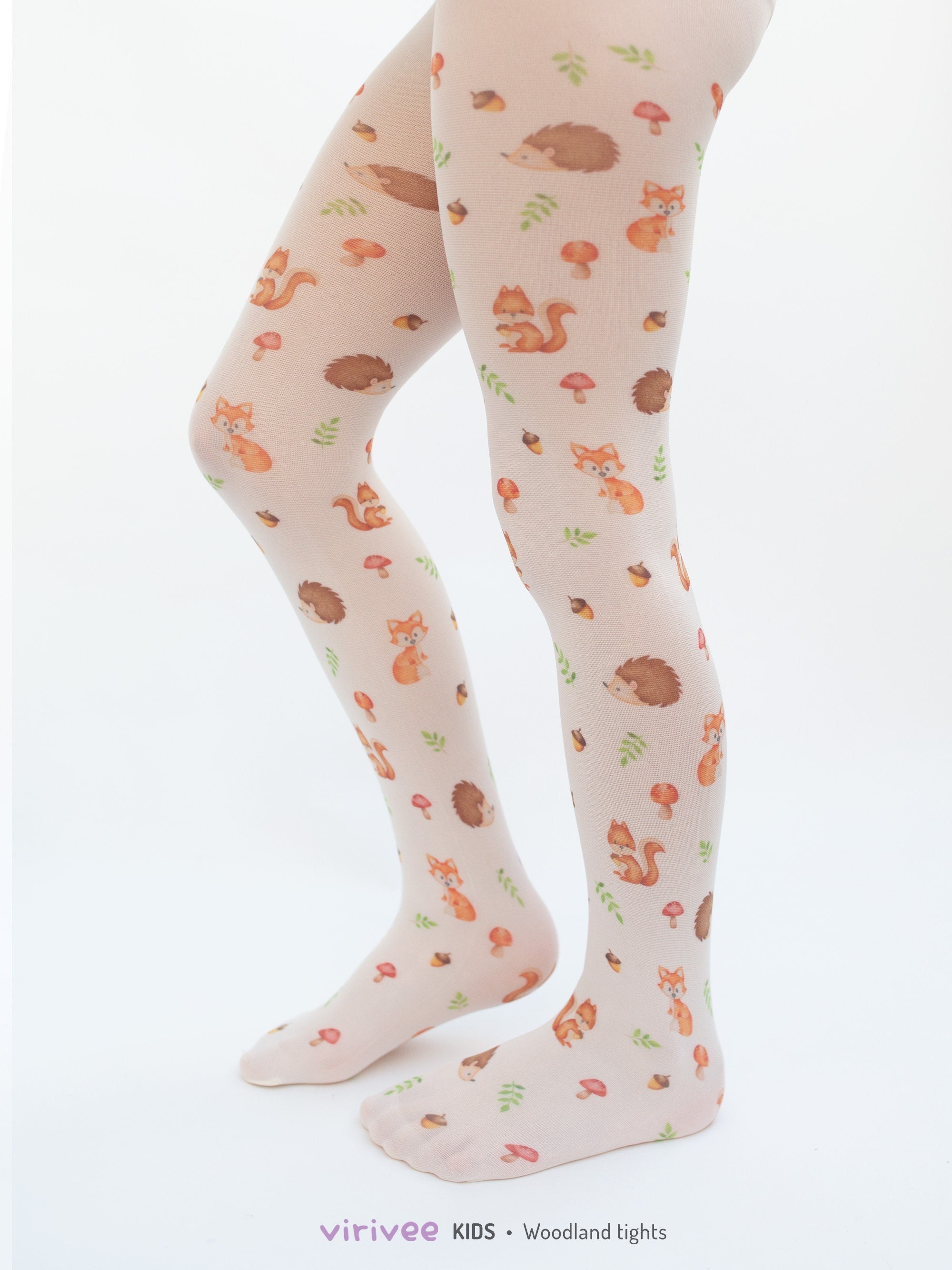 Dotted line tights - Virivee Tights - Unique tights designed and