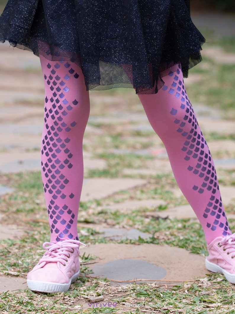Girls Swim / Active Tights - Mermaid Waters