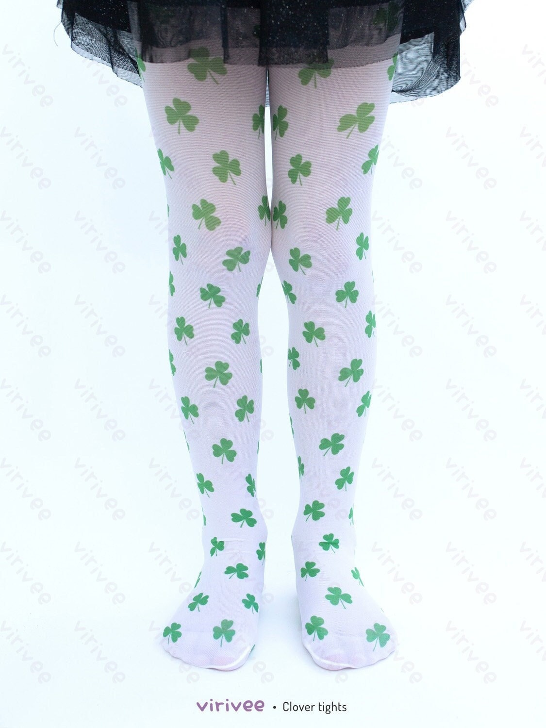 St patty's day tights top