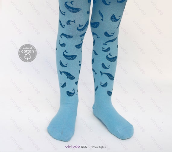 WHALE Tights, Kids 2-9 YEARS Boys Girls -  Norway