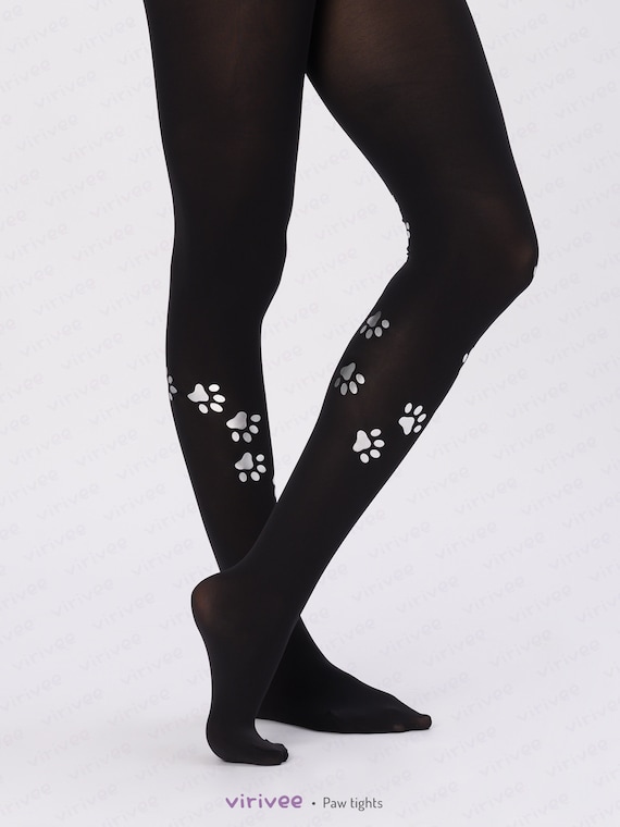 paw print tights