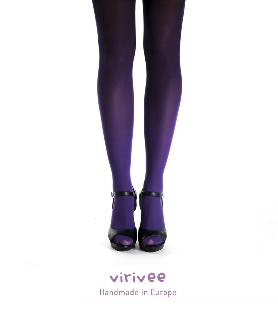 Meias-calças ombre roxo-preto, ideias para presentes, meia-calça