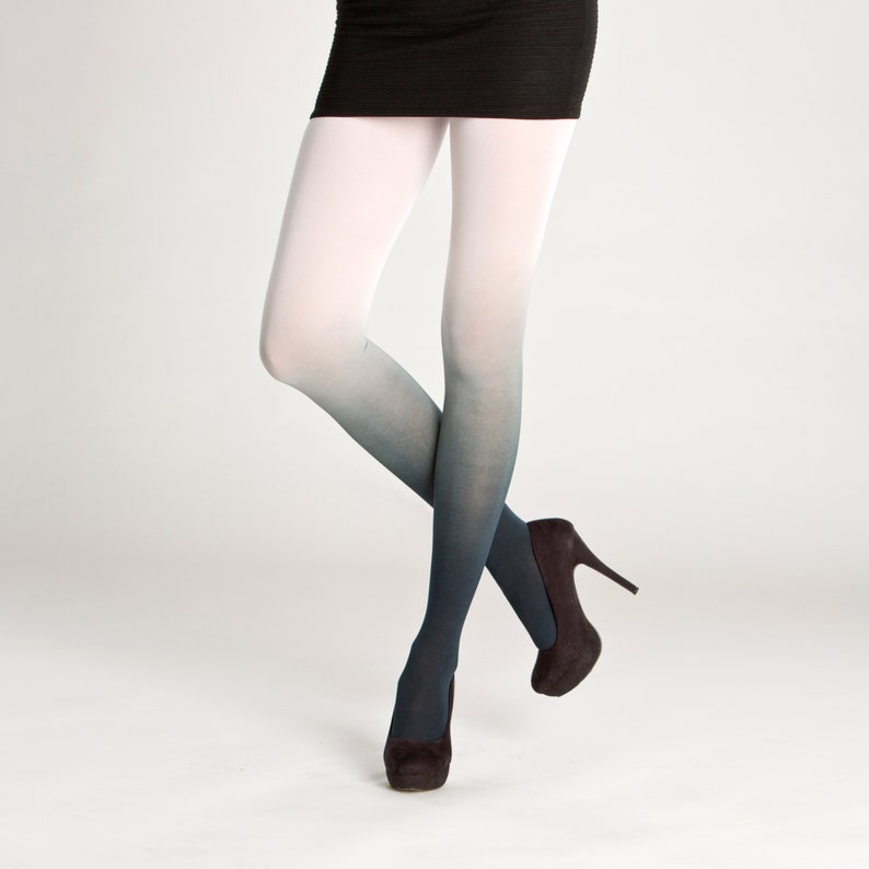 Dark-white Ombre Tights Cat Paw Tights Cosplay Tights - Etsy