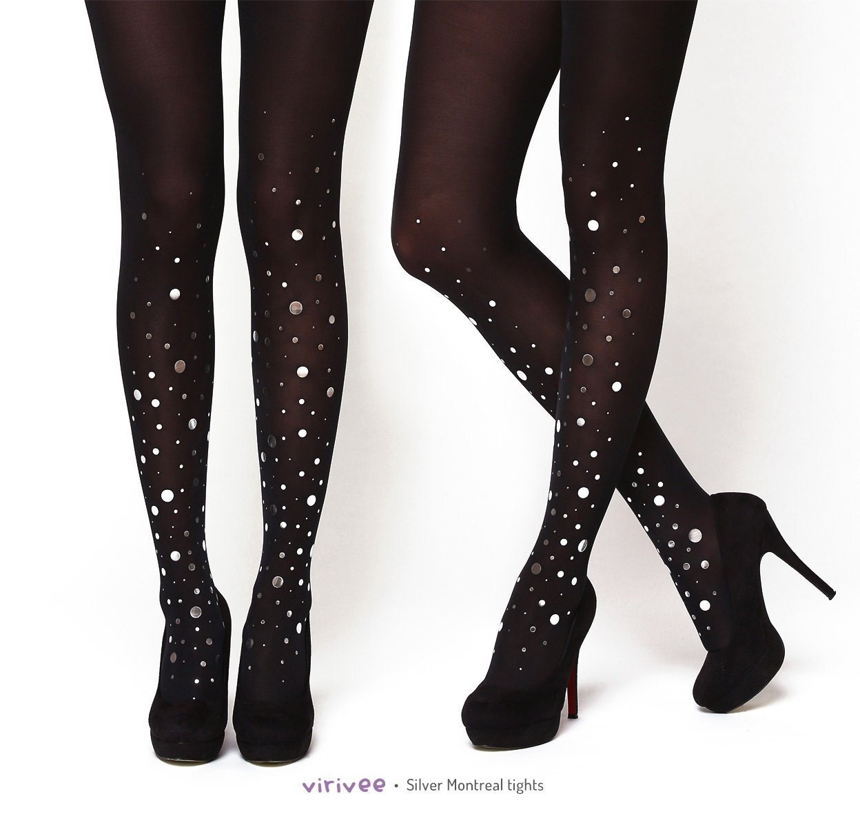 Black Glitter Tights -  Canada