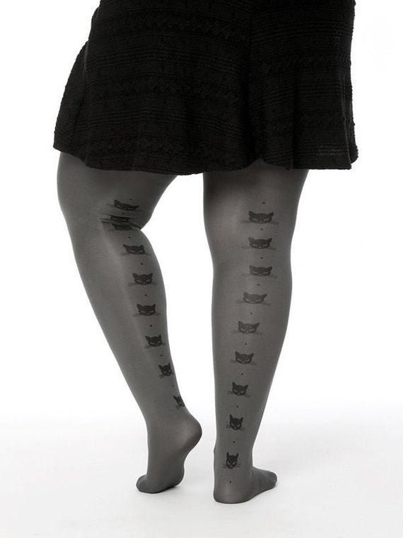 Plus size cat tights Etsy