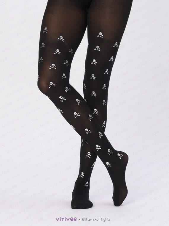 Black Dragon Tights, Dragon Scale Patterned Tights, Gothic Clothing,  Halloween Witch Costume Goth 