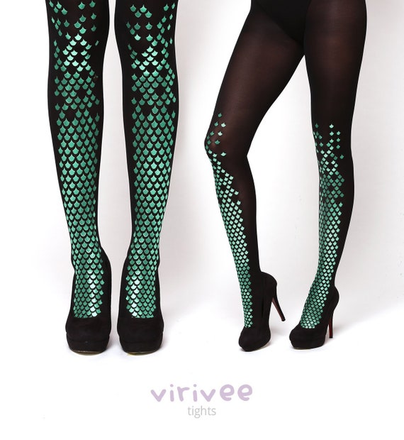 Black mermaid tights