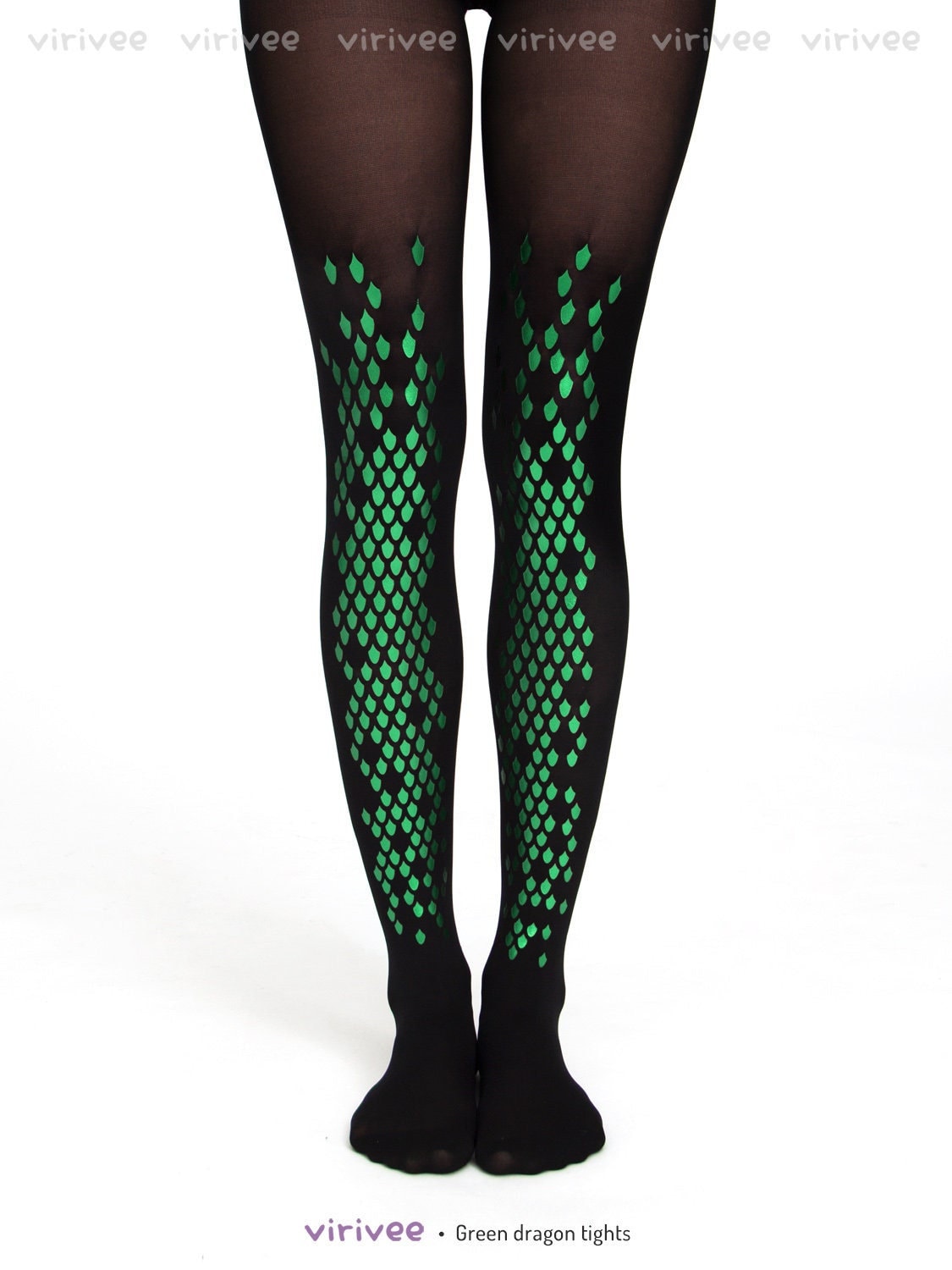 Green Dragon Tights for Women, Plus Size Cosplay Costume for
