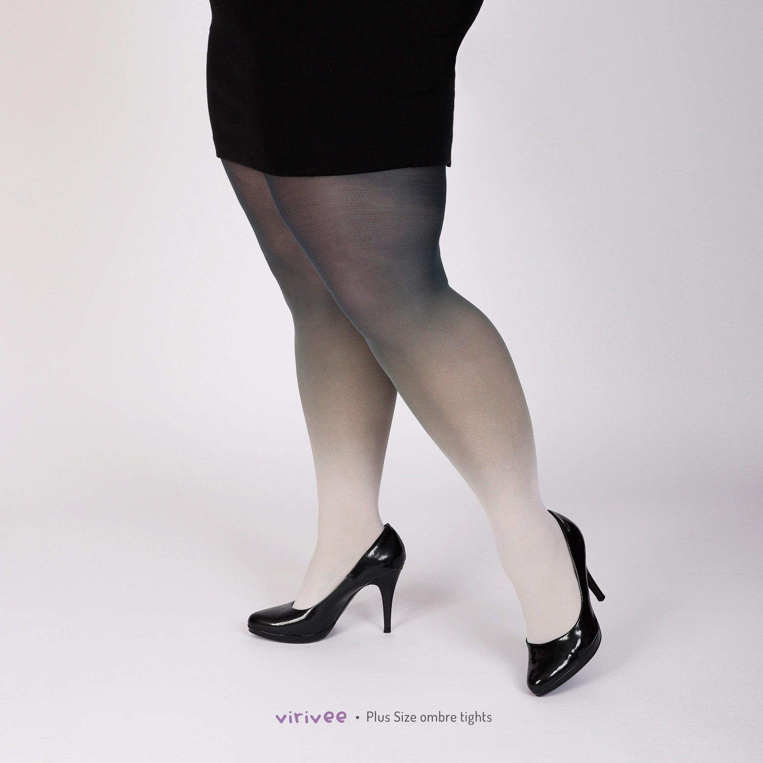 Plus Size Clothing Ivory-black Ombre 