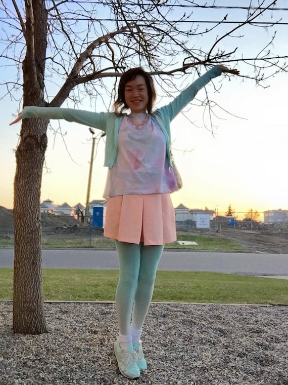 Ombre Tights Ivory Mint 