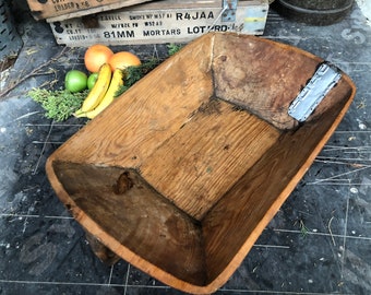 Old Wood Dough Bowl,Wooden Bowl,Unique Decorative Wood Bowl