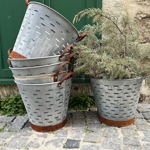 3 quantities of Olive Basket ,Metal Bucket,Metal Olive Basket,Olive Bucket