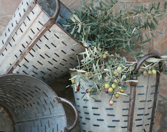 3 quantities of Olive Basket ,Metal Bucket,Metal Olive Basket,Olive Bucket