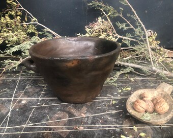 Antique Ceramic Plate,Terracotta Pots.Antique Pottery,Old Clay Vessel