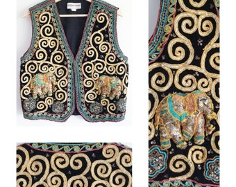 GYPSY EYES HANDMADE Boho Tunic Made with Vintage Fabric S