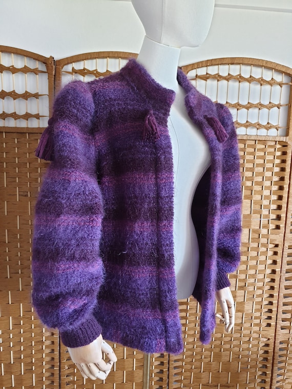 1980s German Escada mohair cardigan ~ wool sweate… - image 6