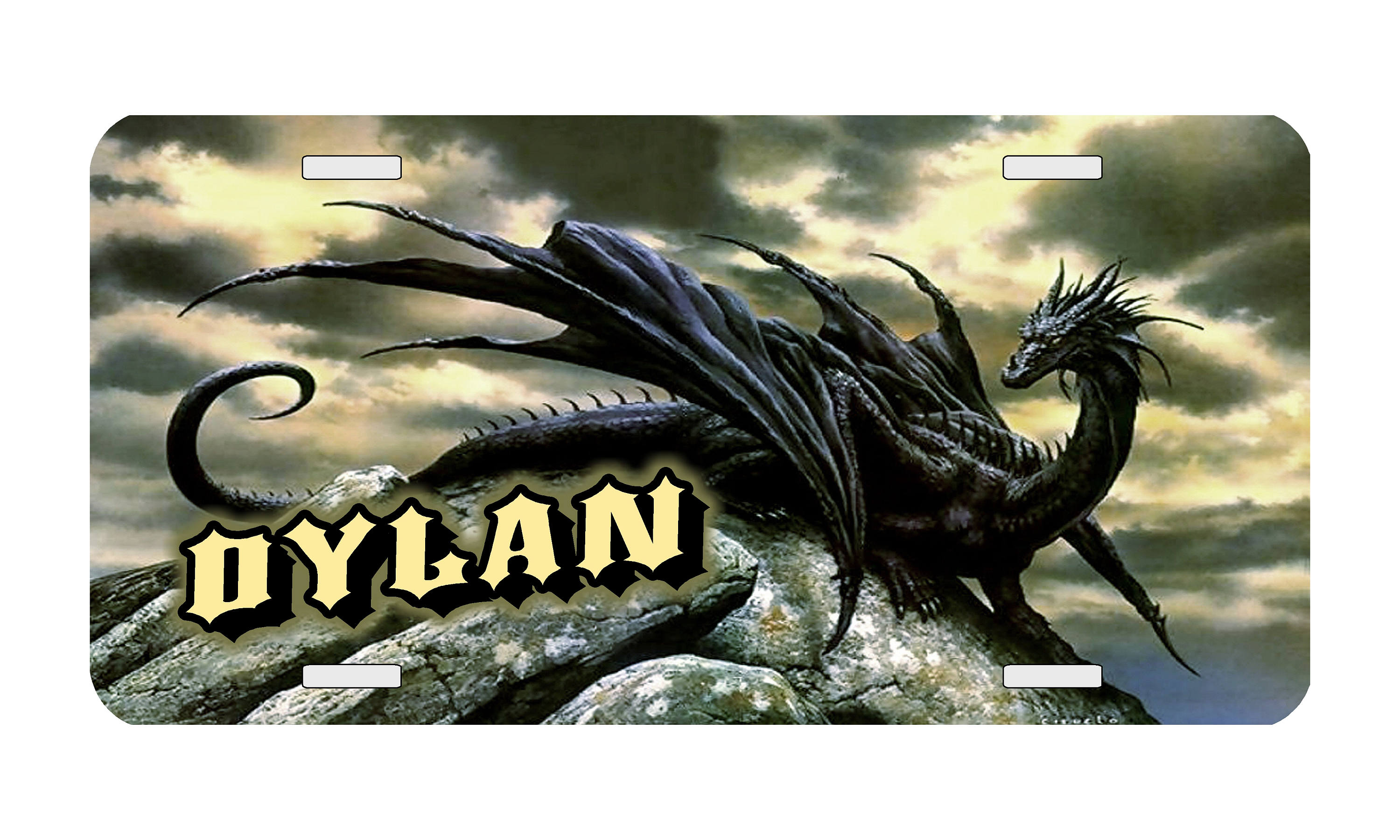 Personalized License Plate Dragons Car Tag Personalized Car Etsy