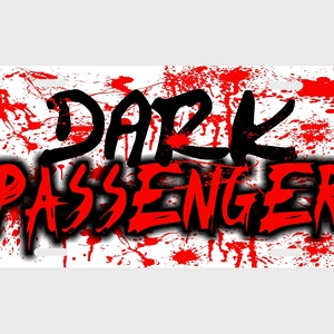 Blood Spatter Dark Passenger Horror Personalized License Plate Bloody Splatter Monogrammed License Plate Auto Car Tag Monogram