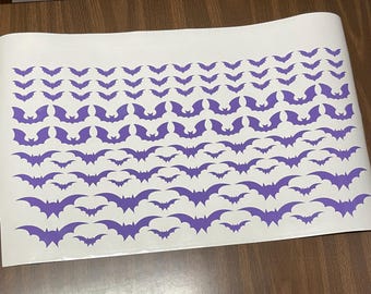 101 Bats Vinyl Decals Halloween Horror Car Window Stickers
