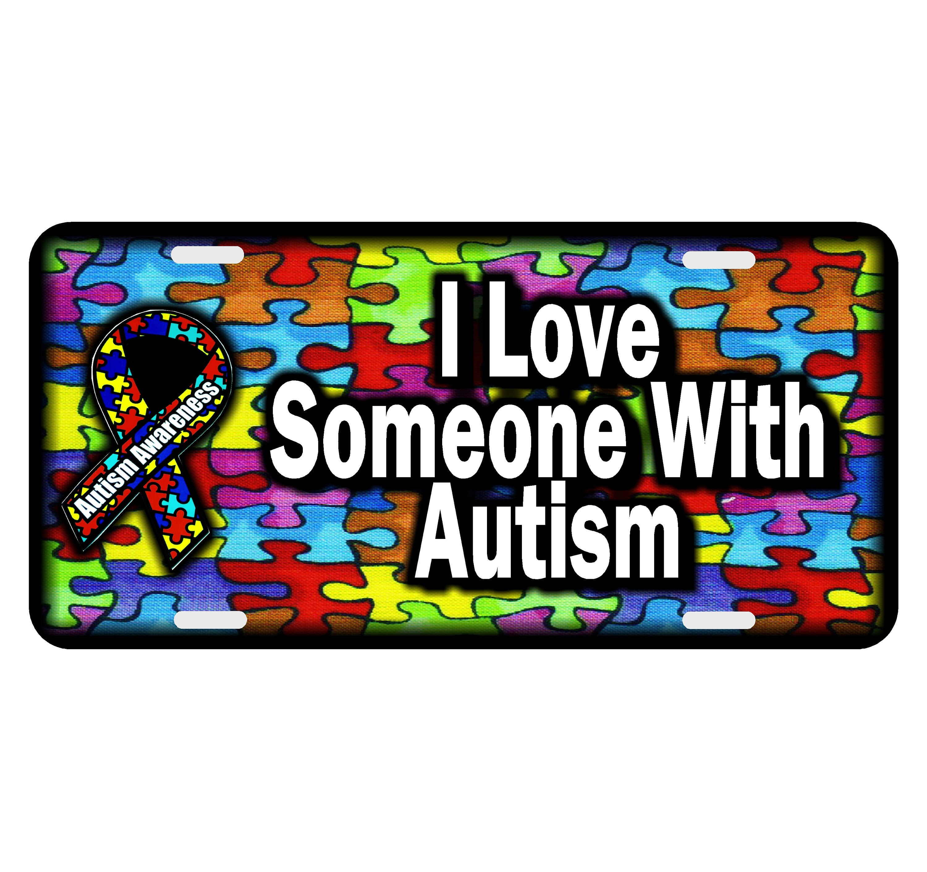 Personalized Monogrammed License Plate Autism - Etsy