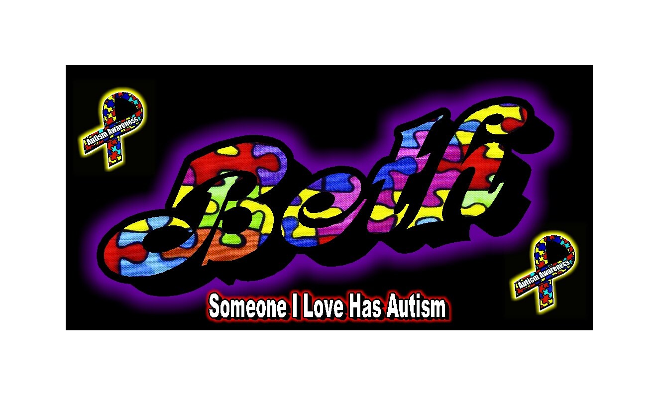 Personalized Monogrammed License Plate Autism - Etsy