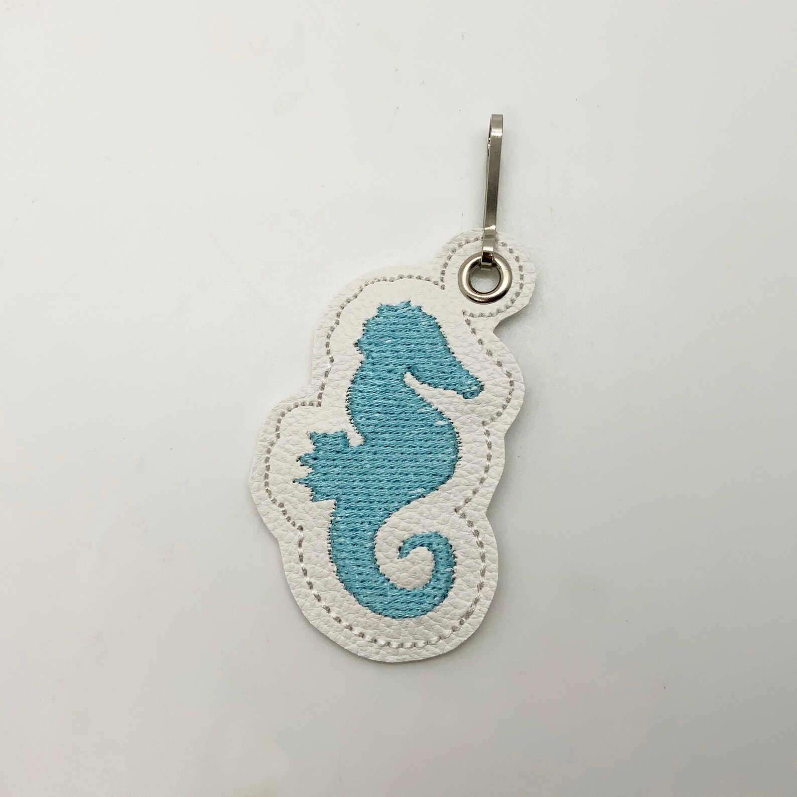 Blue Seahorse Zipper Pull Seahorse Charm Seahorse Accessory Etsy