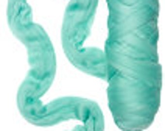 Merino wool roving ,  19 microns , Colour Celadon