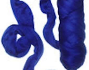 Superfine Merino wool  Roving 19 microns,color: Royal Blue