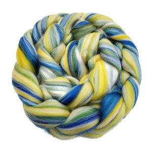 Neu! Merino-Mischwolle Kammzug, 2 oder 4 Unzen, Farbe Yorkshire