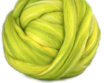 Superfine merino roving 19 microns ,colour blend (Parrot)