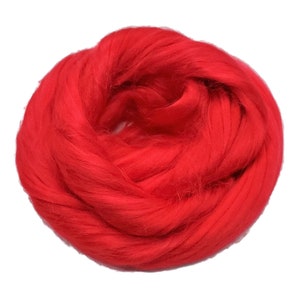 Viscose Fiber for felting ,spinning, paper making and art batts . color: Lolipop