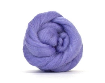 SALE! Superfine Merino 64s Wool Roving , Color: Hyacinth