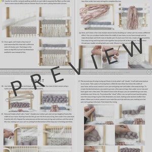 Weaving kit for beginners with 30 page E-book / weaving loom with yarn and accessories / weaving starter's kit / learn to weave image 9