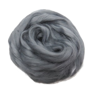 Viscose Fiber for felting ,spinning, paper making and art batts . color: Wolf