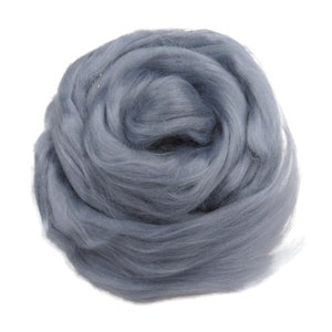 Viscose Fiber for felting ,spinning, paper making and art batts . color: Shabby Gray