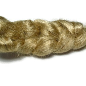 Royal Natural Golden Muga Silk Roving, 1 oz 28g Gold image 3