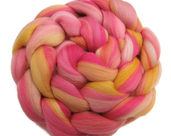 Superfine merino wool roving 19 microns 4 oz, Tempera Collection ( Madame Matisse)