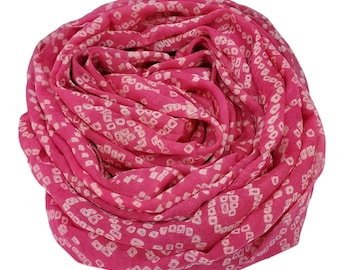 Silk printed crinkle chiffon fabric scarf for nuno felting , 19X86 inches  (SCA-20)