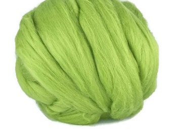 Merino wool roving, Superfine 19 microns : Leaf