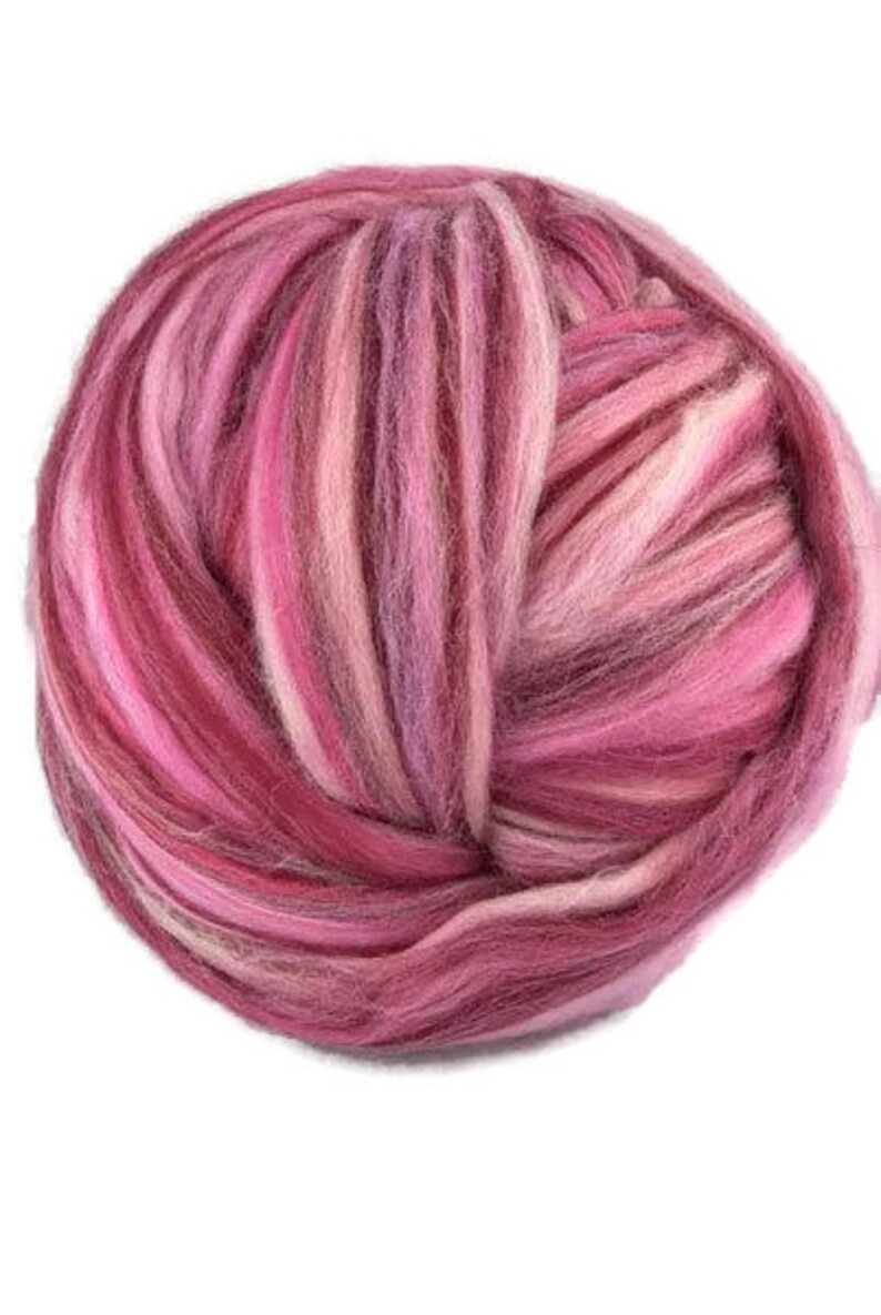 4 Oz Merino Wool Roving Multicolour19 Micronsmakeup Etsy