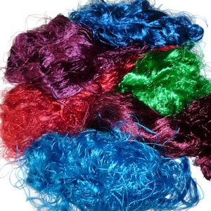 Banana Silk Fiber,1 oz, Mix (Cold Colours)