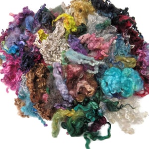 50g , Assortment of Mix breeds of wool locks  , color:   Mix , MP-1