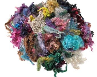 50g , Assortment of Mix breeds of wool locks  , color:   Mix , MP-1